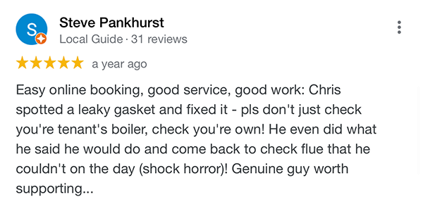 A five star review of Exclusive Trades in Eastbourne